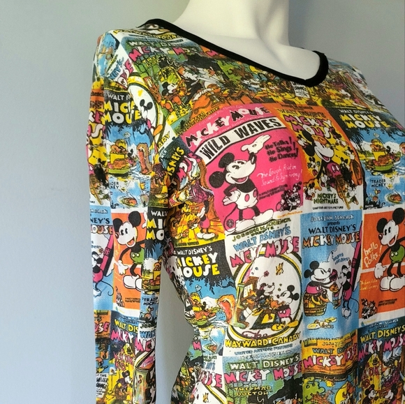 Humble Disney Mickey Mouse Long Sleeve Top Size S - M - Picture 2 of 10